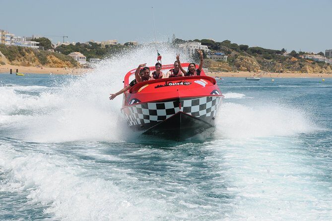 Jet Boat Caves and Emotion - Praia São Rafael: Speed Meets Algarve Caves